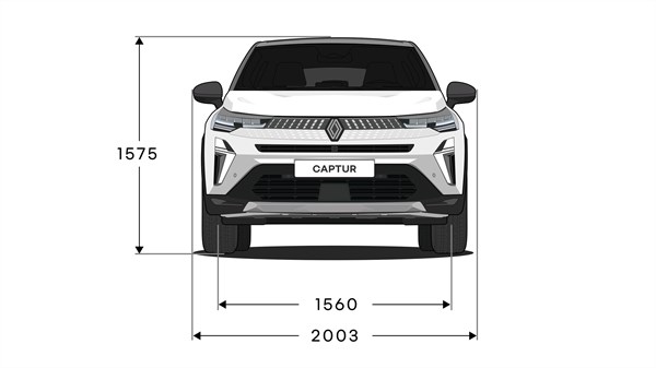 Captur - mått