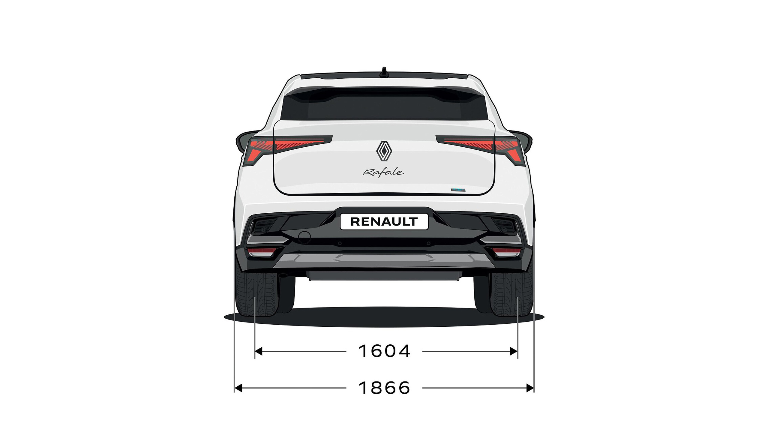 Renault Rafale - dimensioner